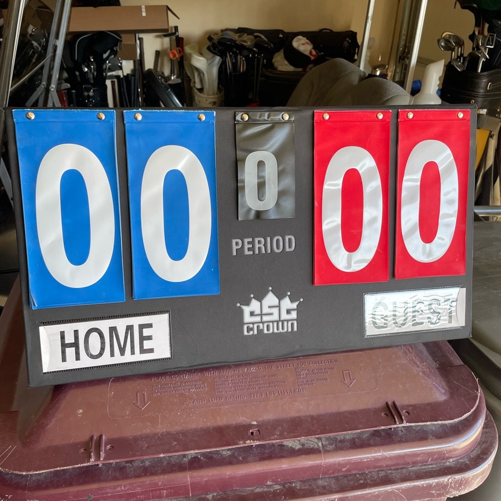 Crown Sporting Goods Deluxe Portable Scoreboard, Large